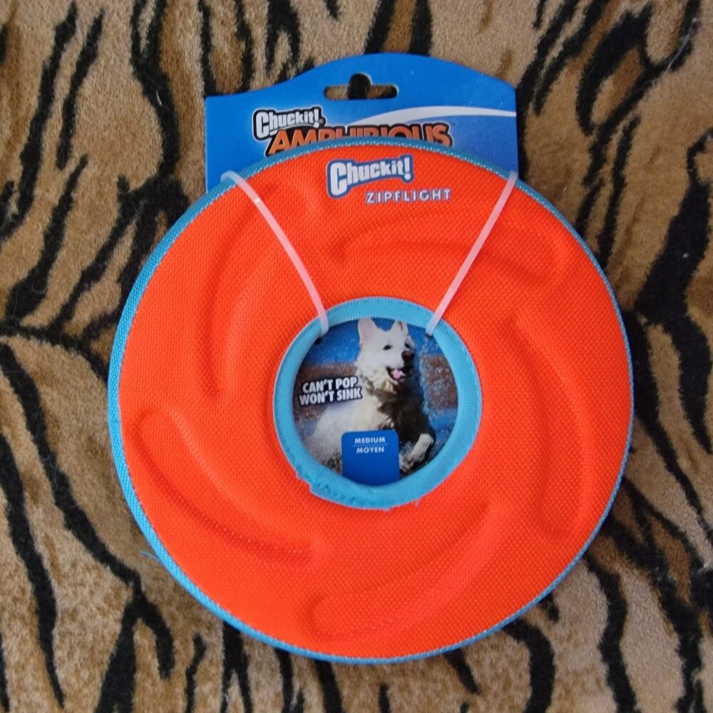 Chuckit Amphibious Flight Frisbee Floats sz med ea. various colors